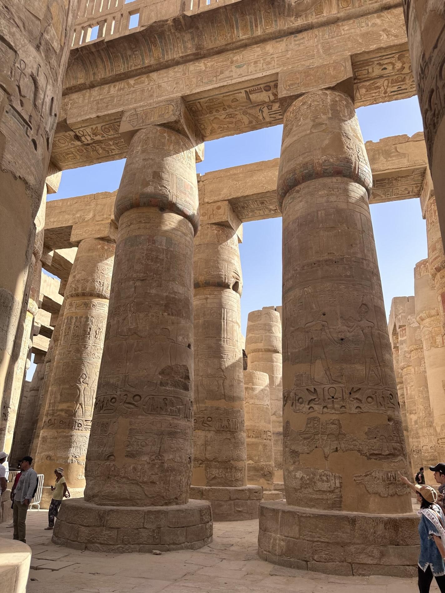 Temple of Karnak pillars